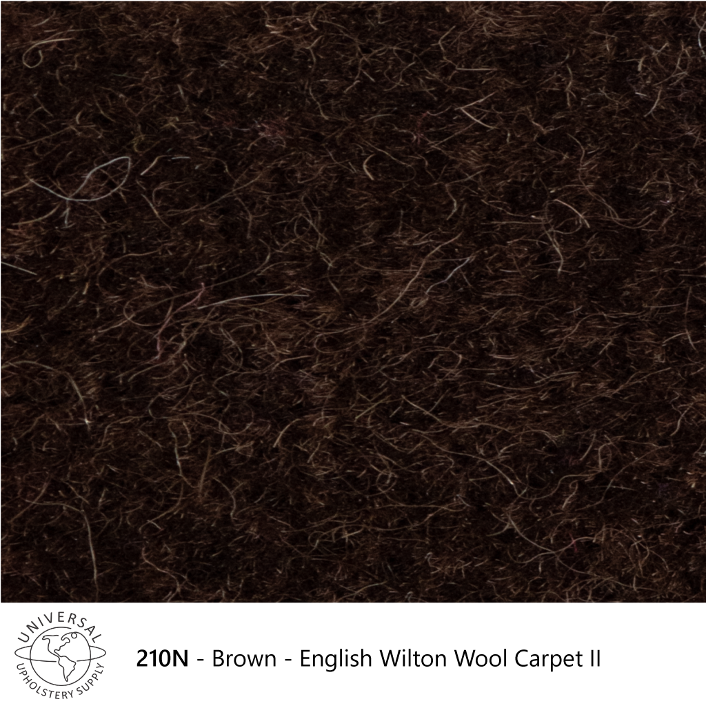 Brown English Wilton Wool Carpet II Universal Upholstery Supply