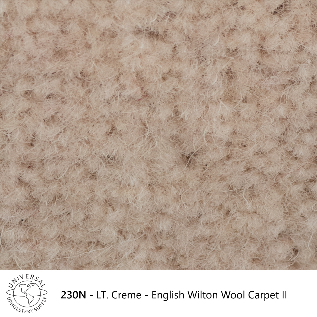 LT. Creme English Wilton Wool Carpet II Universal Upholstery Supply