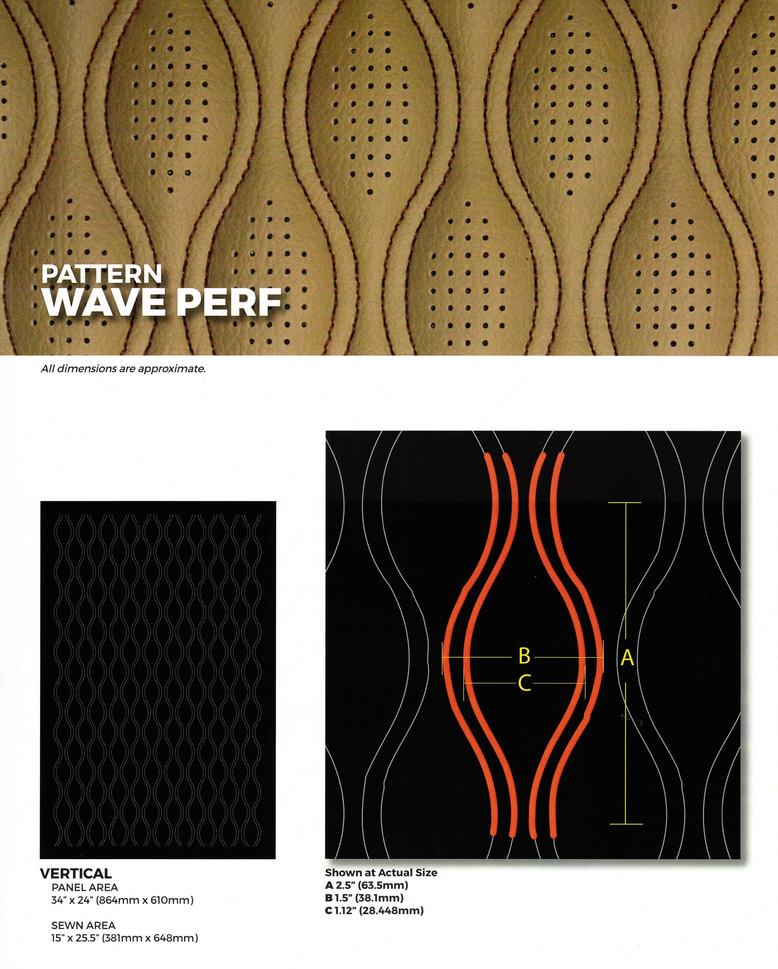 Micro Perf Pattern Vector Pattern Wave Perf – Universal Upholstery Supply