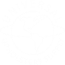 Universal Upholstery Supply logo white