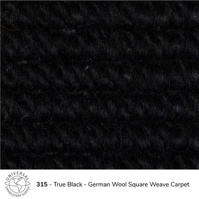 Authentic German Wool Square Woven Automotive Carpet 71 Inch Wide,  Polyester/latex Backed, 