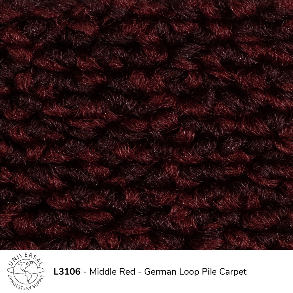 Middle Red - German Loop Pile Carpet – Universal Upholstery Supply